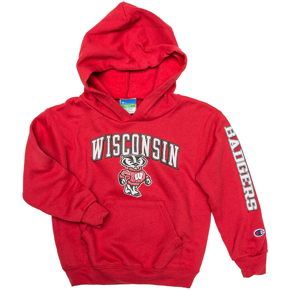 Champion Youth Wisconsin Hooded Sweatshirt | University Book Store