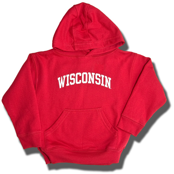 College Kids Toddler WI Hooded Sweatshirt (Red) | University Book Store